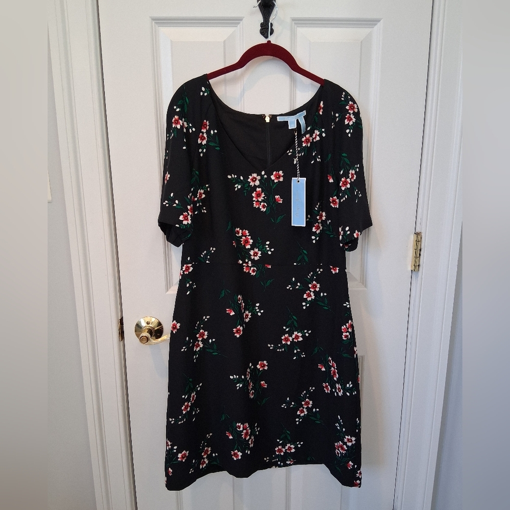 Floral Black Dress